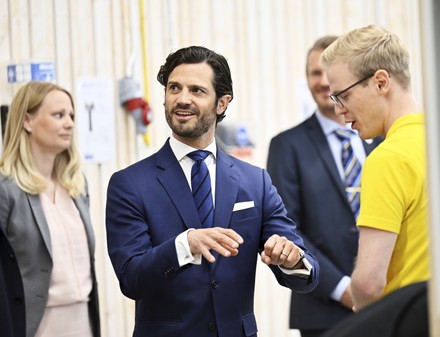 Prince Carl Philip visits Linnaeus University, Vaxjo, Sweden - 10 May 2022