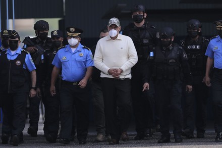Former Director of the Honduran Police is extradited to the US for drug trafficking, Tegucigalpa, Honduras - 10 May 2022