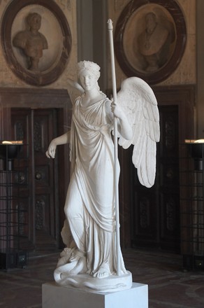 Exhibition "The Peace" by Antonio Canova, the famous plaster version of the marble kept in Kiev. Florence, Italy - 10 May 2022