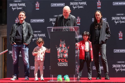 The Smashing Pumpkins place their handprints in cement, Hollywood, Los Angeles, California, USA - 11 May 2022