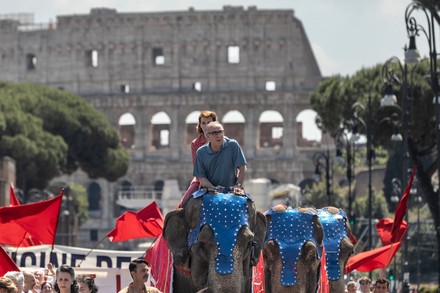 Filming of the movie The Sun of the Future, Rome, Italy - 11 May 2022