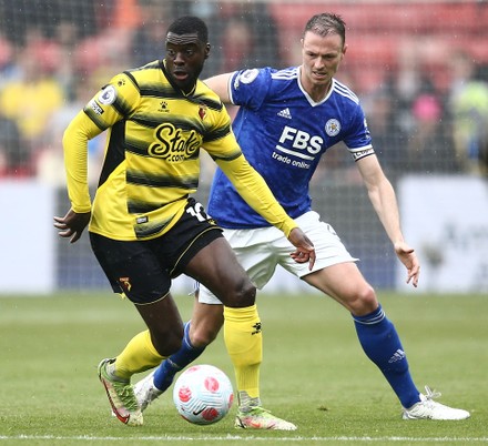 Ken Sema Watford Jonny Evans Leicester Editorial Stock Photo - Stock ...