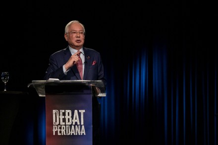 Malaysia's Former Prime Minister Najib Razak Debates With Opposition Leader Anwar Ibrahim, Kuala Lumpur - 12 May 2022
