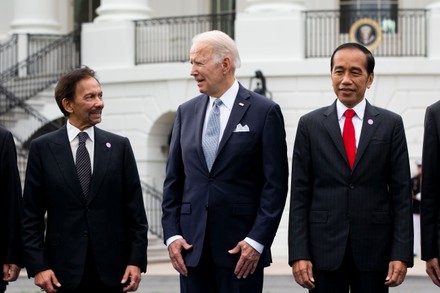 US President Joe Biden poses for a family photo with leaders of the US-ASEAN Special Summit, Washington, District of Columbia, USA - 12 May 2022