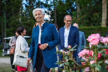 Christine Lagarde visits the flowers show in Chantilly, France - 13 May 2022