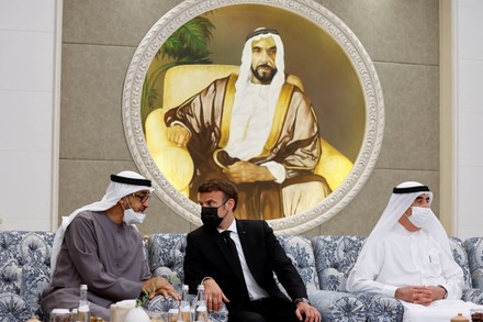 French President Emmanuel Macron visits Abu Dhabi, United Arab Emirates - 15 May 2022