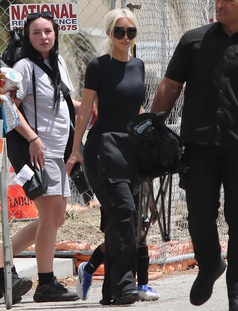 Kim Kardashian at soccer with son Saint in Los Angeles, California, USA - 15 May 2022