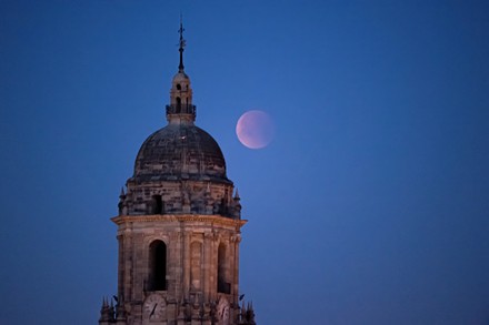 Total lunar eclipse in Malaga, Spain - 16 May 2022