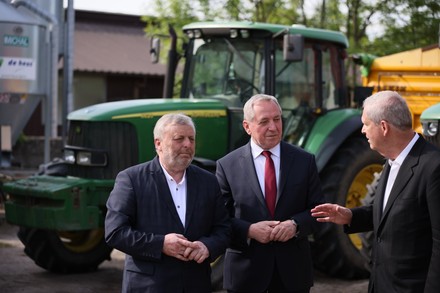 Agriculture ministers visit Polish farm in Stare Swiecice, Poland - 16 May 2022