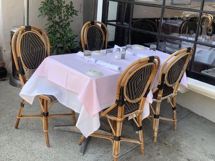 Tre Lune restaurant where Kourtney Kardashian and Travis Barker celebrated as man and wife, Montecito, California, USA - 16 May 2022