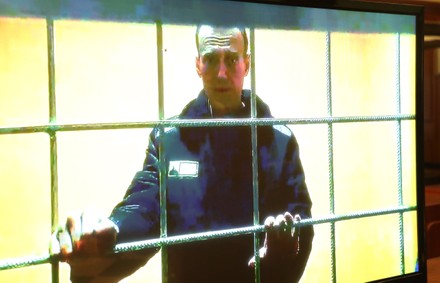 Alexei Navalny on trial in Moscow, Russian Federation - 17 May 2022