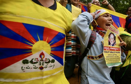 Exile Tibetans demand the release of Gedhun Choekyi Nyima, the 11th Panchen Lama, in Bangalore, India - 17 May 2022