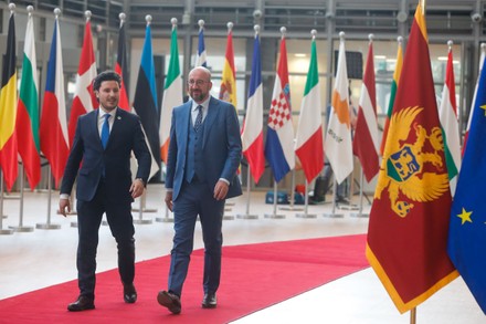 Montenegro's Prime Minister Dritan Abazovic visits Brussels, Belgium - 17 May 2022