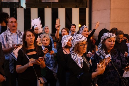 A memorial for slain Journalist Shireen Abu Akleh, Washington, USA - 17 ...