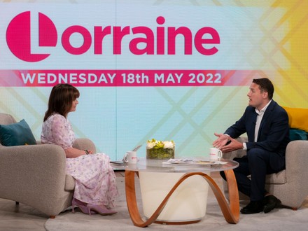 'Lorraine' TV show, London, UK - 18 May 2022
