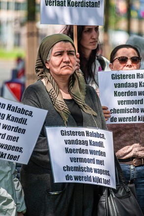 Protest against Turkey's use of chemical weapons in The Hague, Netherlands - 17 May 2022