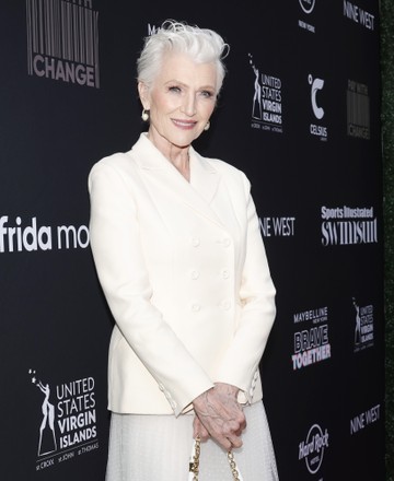 Maye Musk Arrivse On Red Carpet Editorial Stock Photo - Stock Image ...