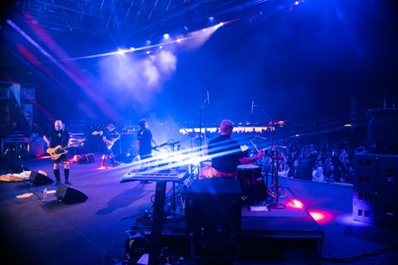 Bob Mothersbaugh of DEVO performing at Pier 17, New York, USA - 19 May 2022
