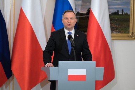 Slovenian President Borut Pahor visits Warsaw, Poland - 20 May 2022