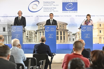Committee of Foreign Ministers of the Council of Europe in Turin, Italy - 20 May 2022