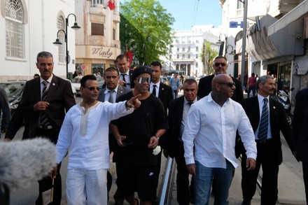Ronaldinho tour in Tunis City, Avenue Habib Bourguiba, Tunis, Tunis, Tunisia - 21 May 2022