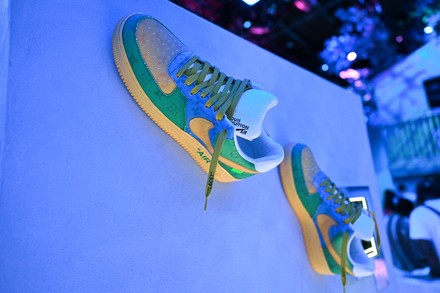 A view of The Louis Vuitton and Nike expression of the “Air Force 1”  News Photo - Getty Images