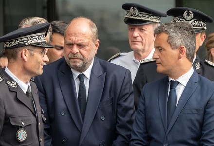 French Minister of Justice and Interior Minister meet Police officers, Bordeaux, France - 22 May 2022