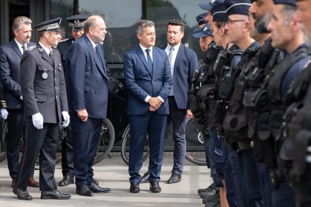 French Minister of Justice and Interior Minister meet Police officers, Bordeaux, France - 22 May 2022