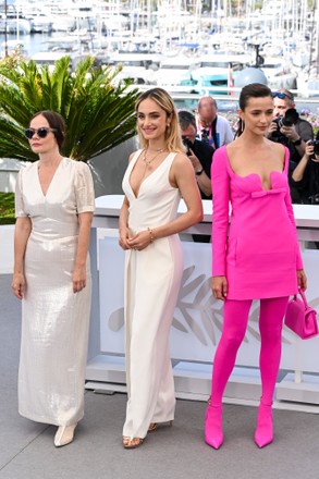 Lea Seydoux, Kristen Stewart, Nadia Litz, Denise Capezza & Lihi Kornows at  the 'Crimes of The Future' 75th Cannes Film Festival Photocall