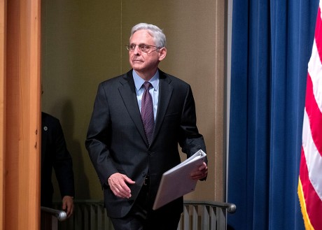 US Attorney General Merrick Garland hosts a press conference on the Foreign Corrupt Practices Act and market manipulation matters, Washington, Usa - 24 May 2022