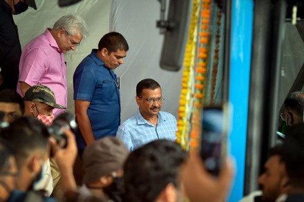 Delhi Chief Minister Arvind Kejriwal Flags Off 150 DTC Electric Buses, New Delhi, India - 24 May 2022