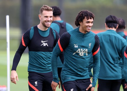 Liverpool FC training and press conference for Champions League Final, Liverpool, UK 25 May 2022