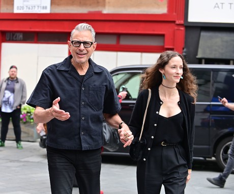 Jeff Goldblum and Emilie Livingston at Global Radio Studios, London, UK - 26 May 2022