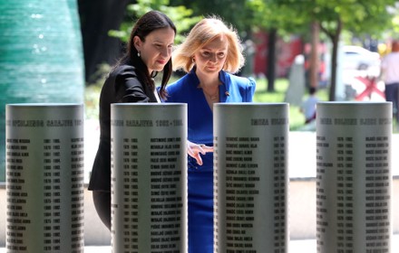 Britain's Foreign Secretary Elizabeth Truss visits Bosnia, Sarajevo, Bosnia And Herzegovina - 26 May 2022