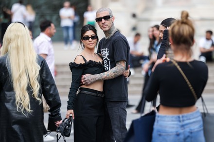 Kourtney Kardashian And Travis Barker Celebrity Sightings In Milan, Italy - 25 May 2022