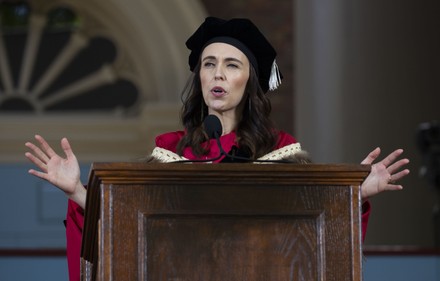 New Zealand Prime Minister Jacinda Ardern attends the commencement ceremonies at Harvard University, Cambridge, USA - 26 May 2022