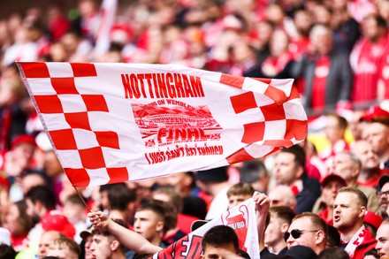 Nottingham Forest Fans Editorial Stock Photo - Stock Image 