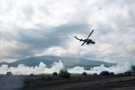 Japan's Ground Self-Defense Force Conducts Live Fire Exercise, Gotemba - 28 May 2022