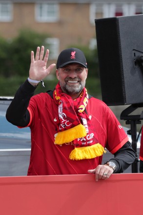 Liverpool Manager Jurgen Klopp Waves Open Editorial Stock Photo - Stock 