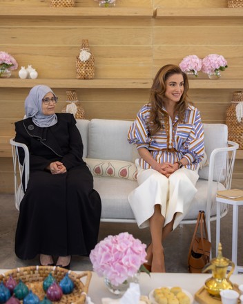 Queen Rania Visits Jordan River Designs Showroom for Update on JRF's Social Enterprises, Jordan - 24 May 2022