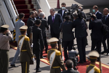President of Tajikistan arrives in Tehran, Iran - 29 May 2022