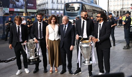 Real Madrid celebrates the UEFA Champions League in Madrid, Spain - 29 May 2022