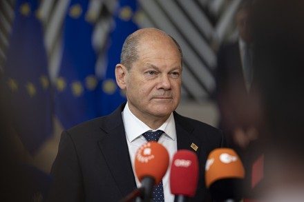 Olaf Scholz Federal Chancellor Germany Arrives Editorial Stock Photo ...