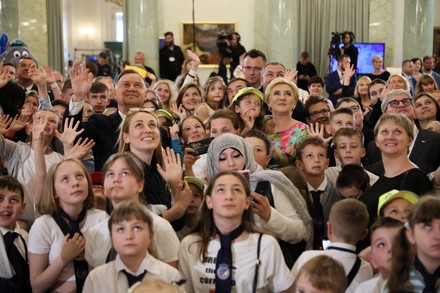 International Childrens Day in the Presidential Palace in Warsaw, Poland - 01 Jun 2022