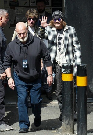 Actor Johnny Depp Waves Fans He Editorial Stock Photo - Stock Image ...