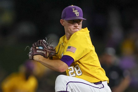 Lsu Pitcher Devin Fontenot 28 Winds Editorial Stock Photo - Stock Image ...