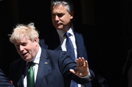 Boris Johnson departs for Prime Ministers Questions, London, United Kingdom - 08 Jun 2022