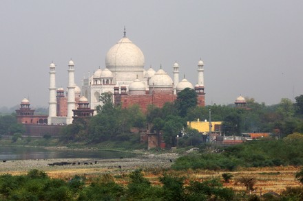 Taj Mahal Seen From Agra Fort, India - 04 May 2022