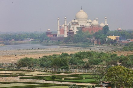 Taj Mahal Seen From Agra Fort, India - 04 May 2022