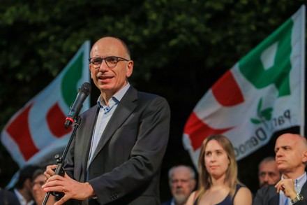 Enrico Letta in Palermo for the administrative elections, Italy - 08 Jun 2022